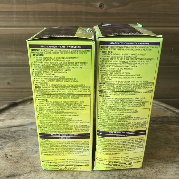 2 Pack Garnier Nutrisse Ultra Color Nourishing Color Creme V2Dark Intense Violet - Picture 3 of 6